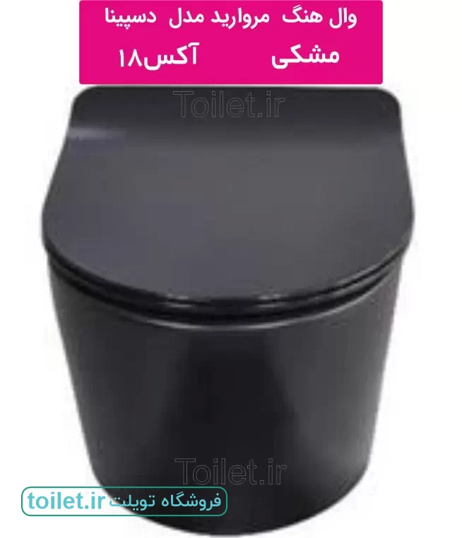 وال هنگ مروارید مدل دسپینا مشکی    