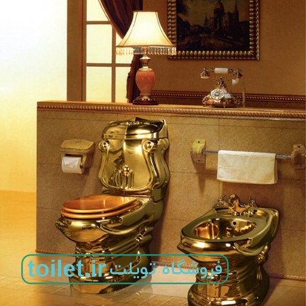 توالت فرنگی طلایی پاکسین مدل 8801 توالت فرنگی طلایی پاکسین مدل 8801