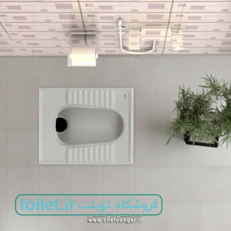 توالت زمینی گلسار فارس مدل گود نیلوفر 