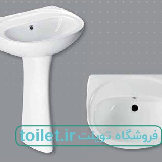 دستشویی چینی کرد مدل کاملیا 45 دستشویی چینی کرد مدل کاملیا 45
