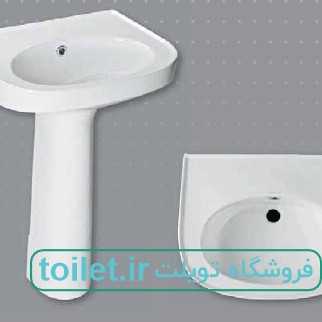 دستشویی چینی کرد مدل لاندیس45 دستشویی چینی کرد مدل لاندیس45